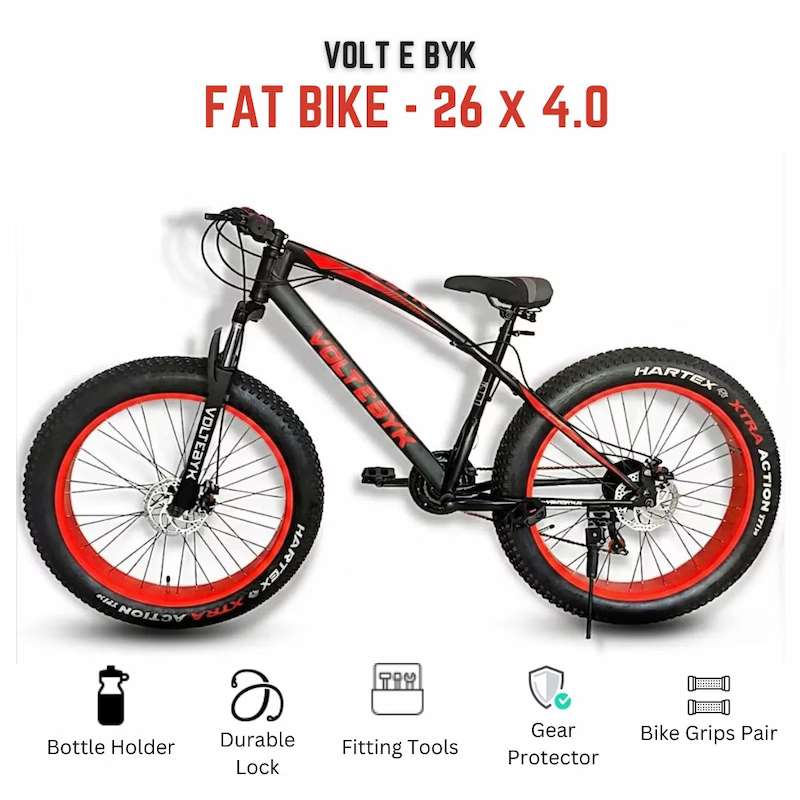 Product Image 3 of Voltebyk Red Fat Bike - MTB from Voltebyk