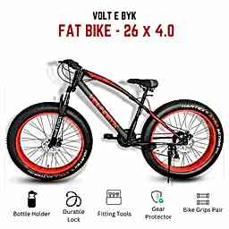 Thumbnail 3 of Voltebyk Red Fat Bike - MTB Thumbnail 3 of Voltebyk Red Fat Bike - MTB from Voltebyk