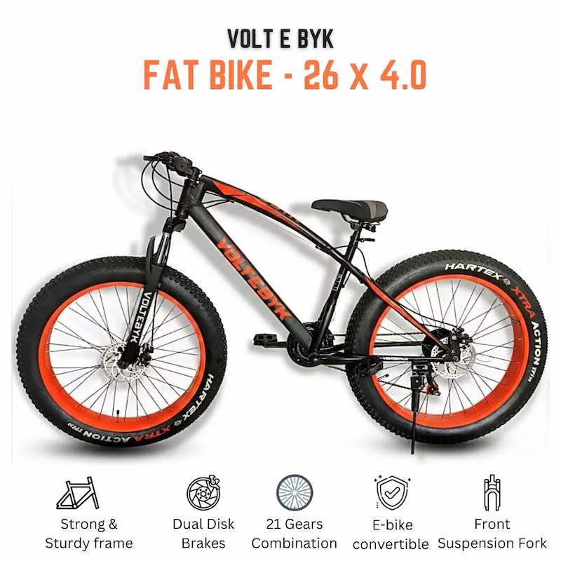 Product Image 2 of Voltebyk Orange Fat Bike - MTB from Voltebyk