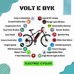 Thumbnail 6 of Eco-Bike Red Electric Cycle 7.8 Ah - Electric from Voltebyk
