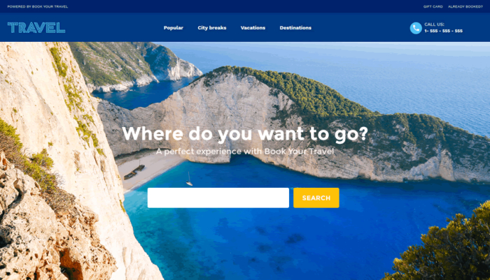 Book Your Travel - Online Booking WordPress Theme