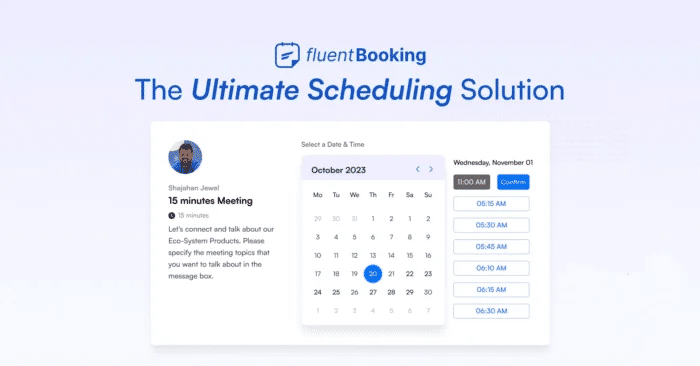 Fluent Booking Pro: Appointment Booking Calendar Plugin for WordPress - FluentBooking