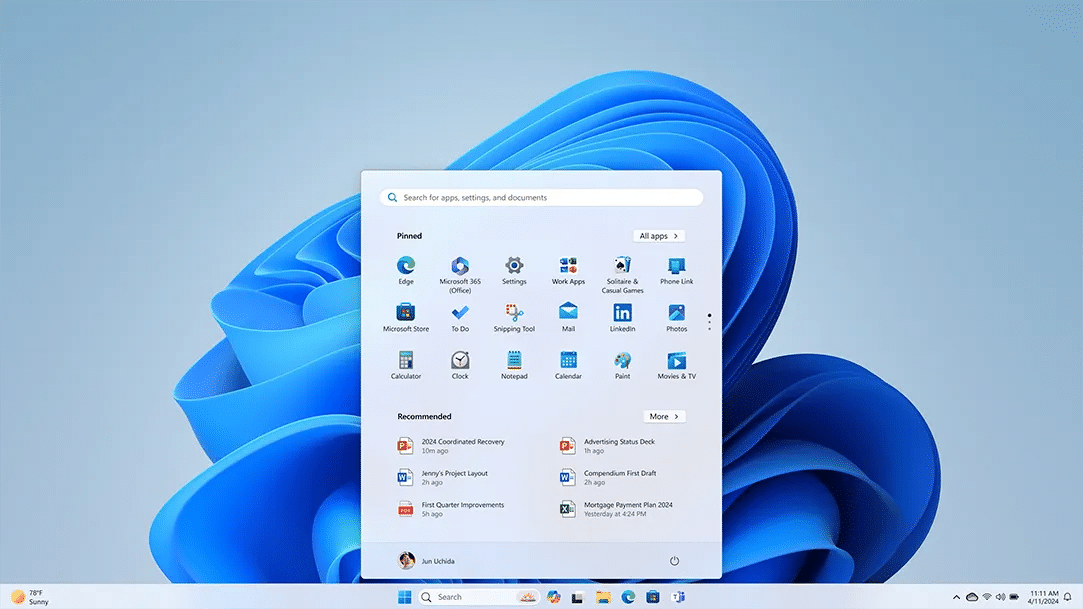 Windows 11 Menu