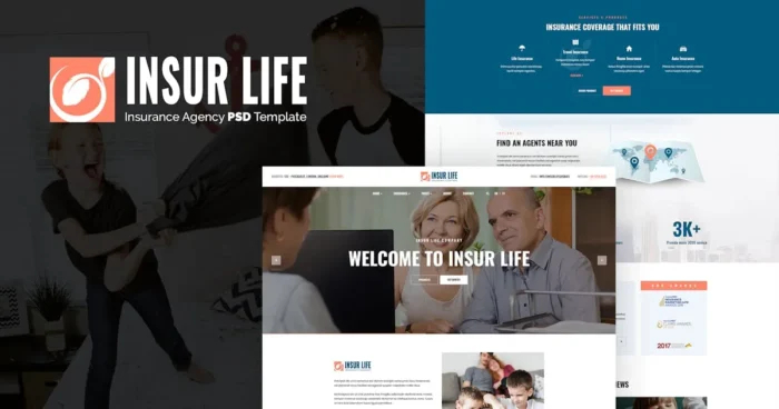 Insurlife – Insurance Agency PSD Template