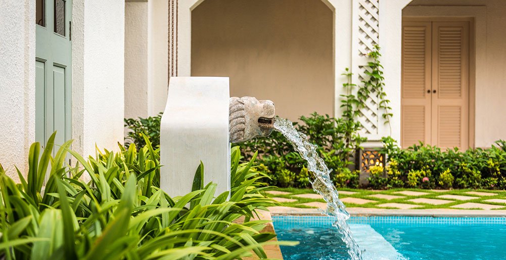 Villa Verde - Pool fountain