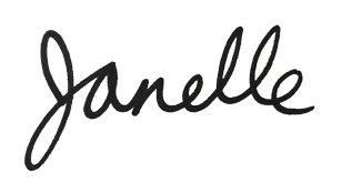 Janelle's handwritten signature