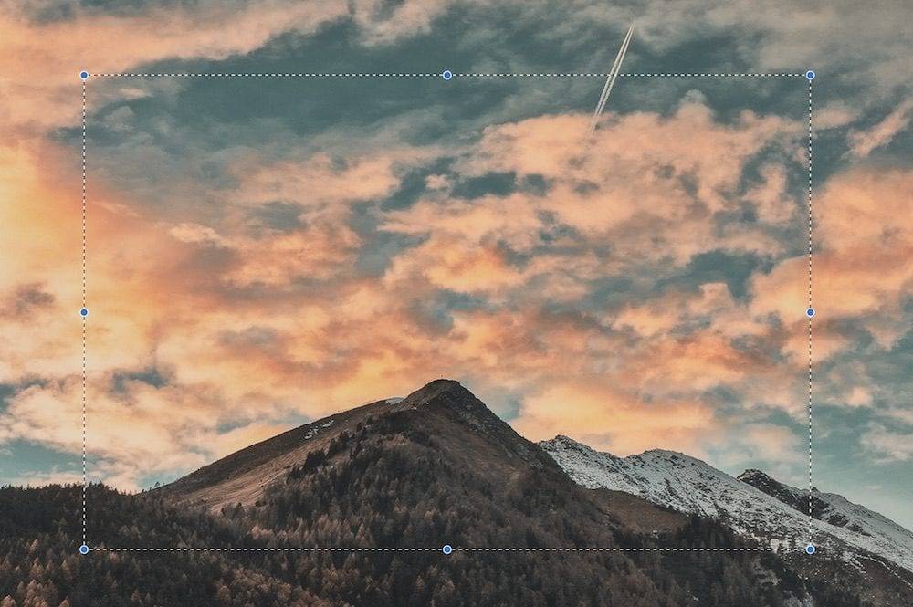 cropping a photo in the Mac Preview app