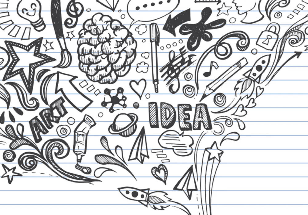 how to get better at multitasking - a doodle drawing with lots of symbols and pictures