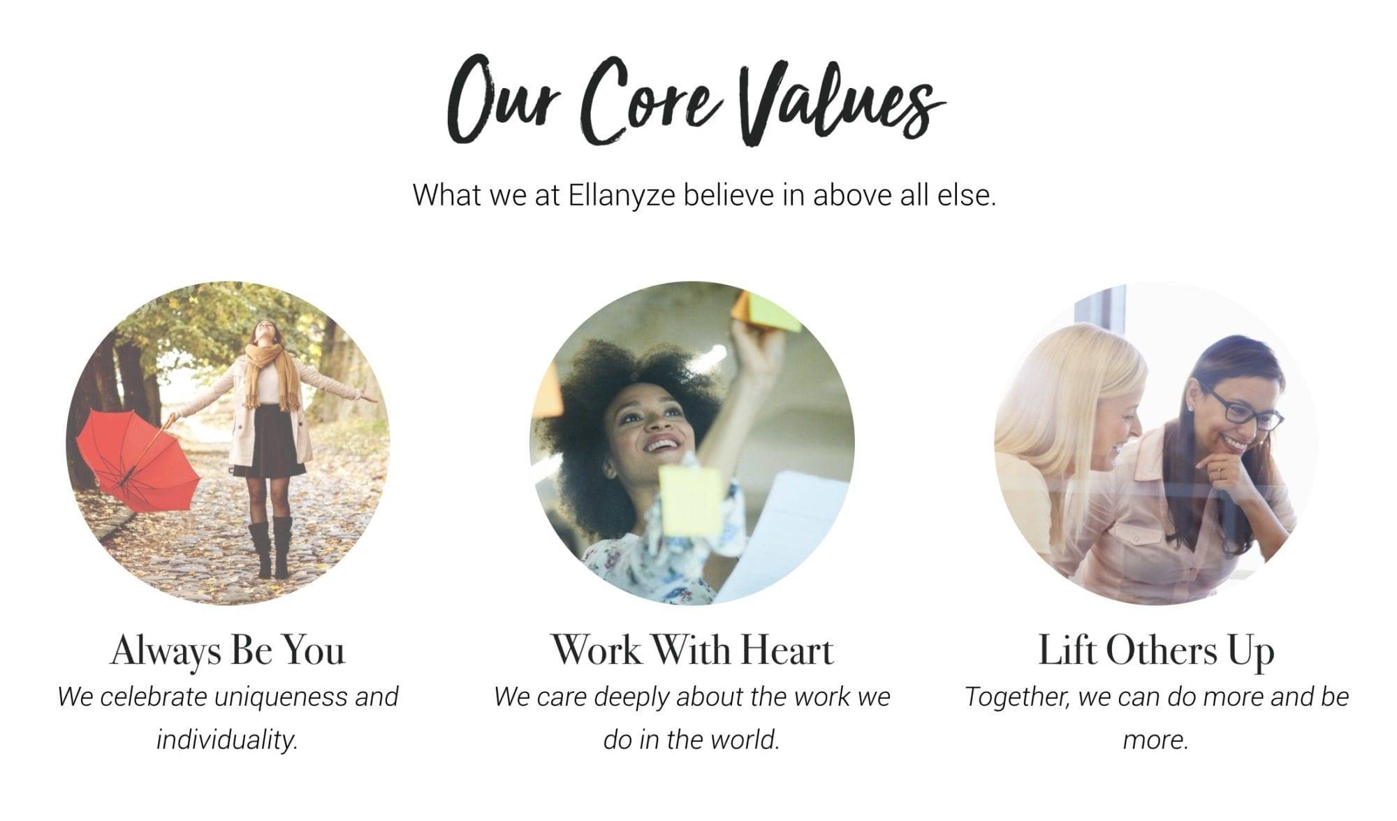 Ellanyze core values