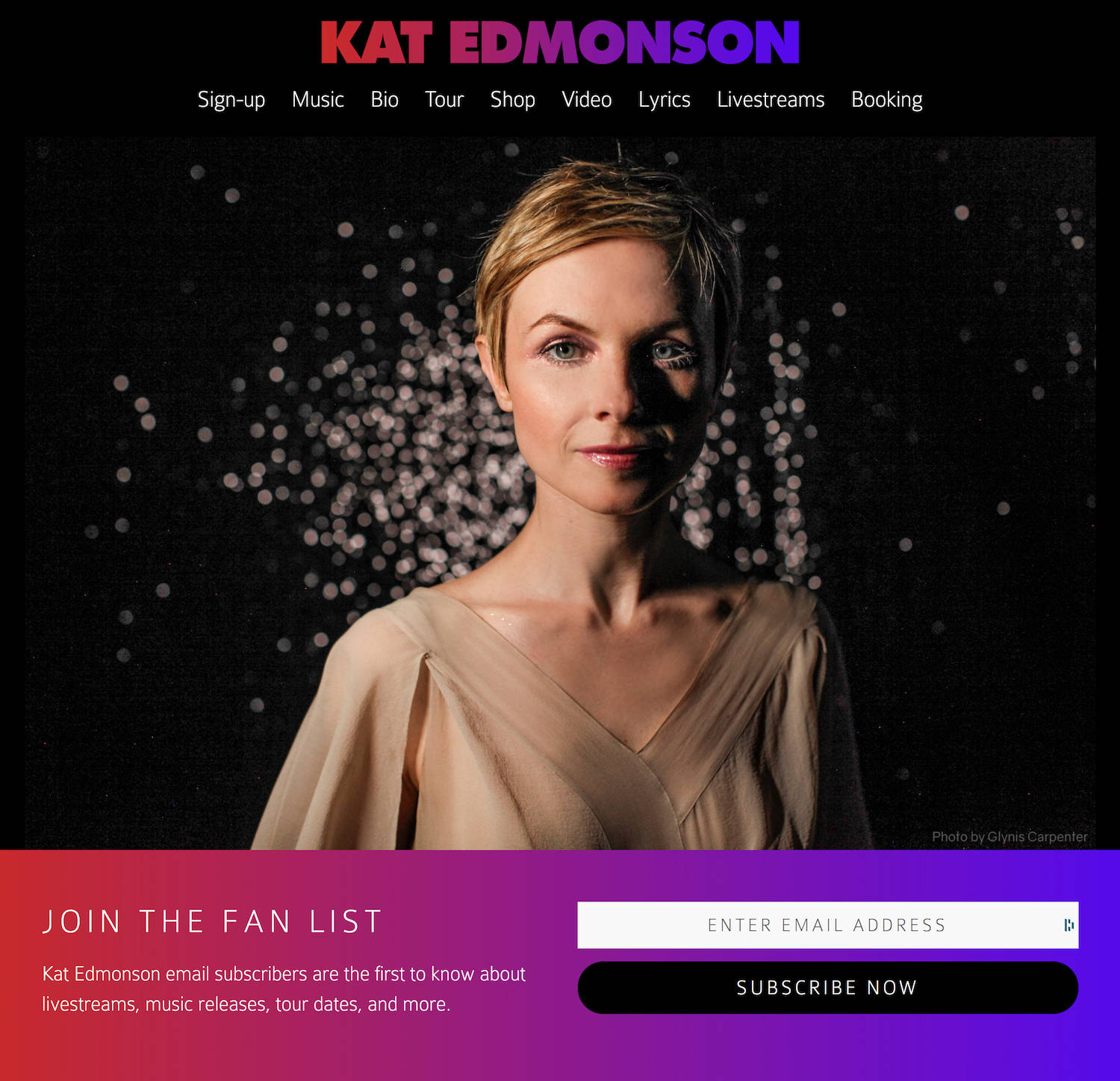 Kat Edmonson website homepage