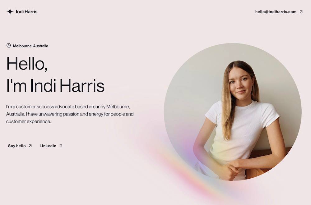 Indi Harris website