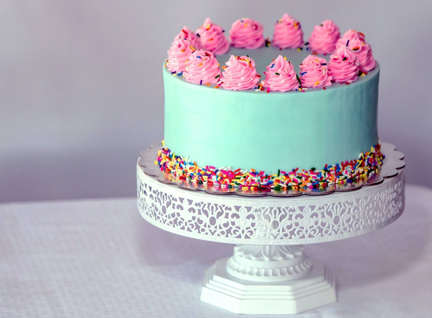 cake with colorful icing