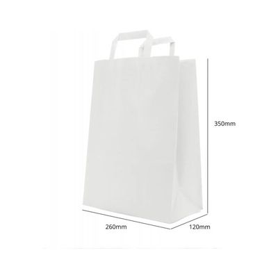Papír táska (fehér) 260x350x120 mm