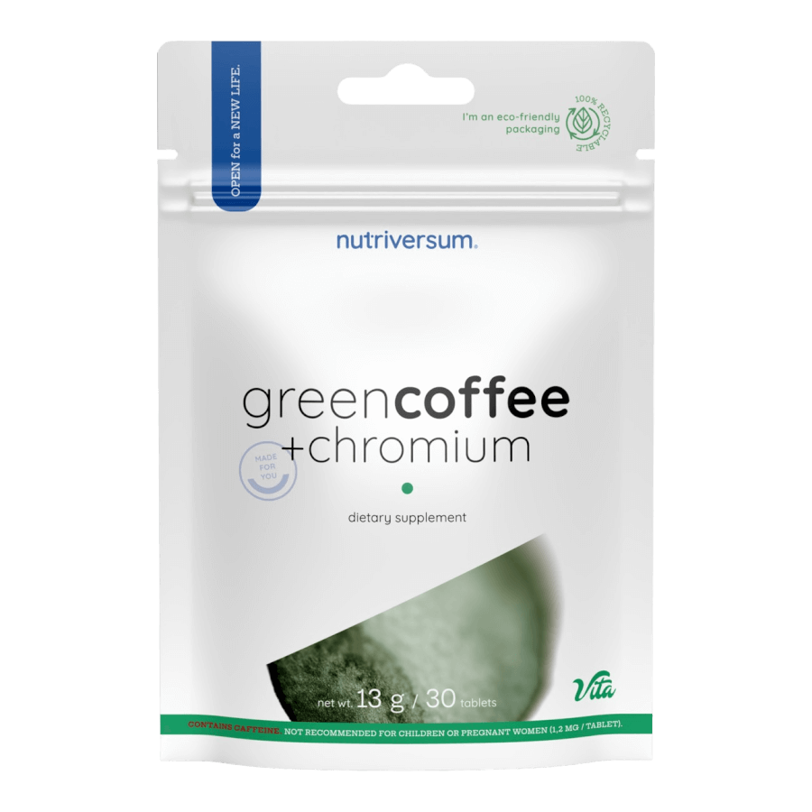 Green Coffee + Chromium - 30 tabletta - Nutriversum
