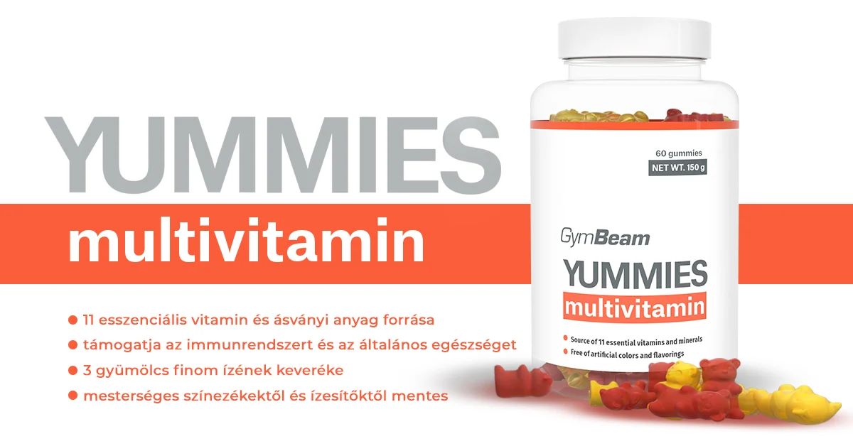 Yummies Multivitamin - gumicukor tele vitaminnal és egészségmegőrző anyagokkal