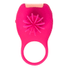 Tokyo Design Glamfit - akkus, forgó pénisz gyűrű (cseresznye) - körbe-körbe forgó propellerrel