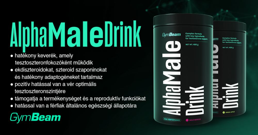 AlphaMale Drink - 400 g - erdei gyümölcs - GymBeam