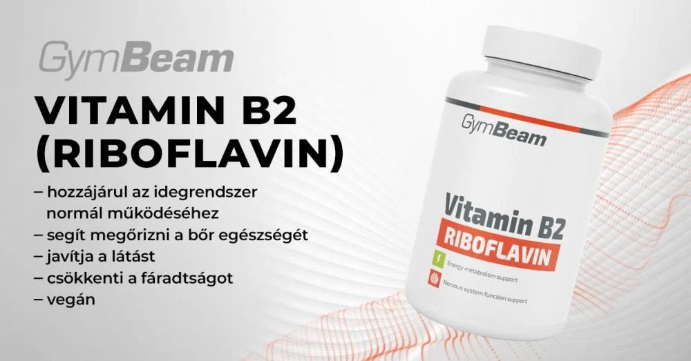 B2-vitamin (Riboflavin) - 90 kapszula - GymBeam
