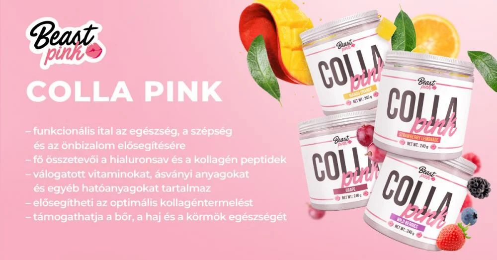 Colla Pink - 240g - erdei gyümölcs - BeastPink