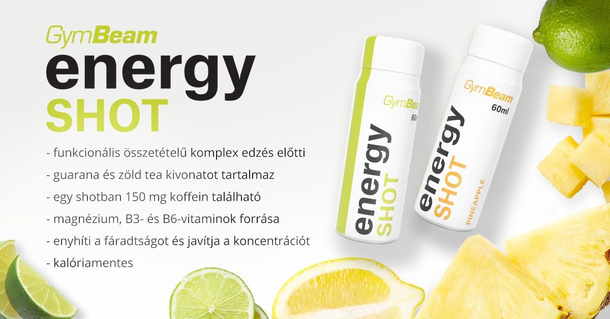 Energy Shot - 20 x 60 ml - ananász - GymBeam