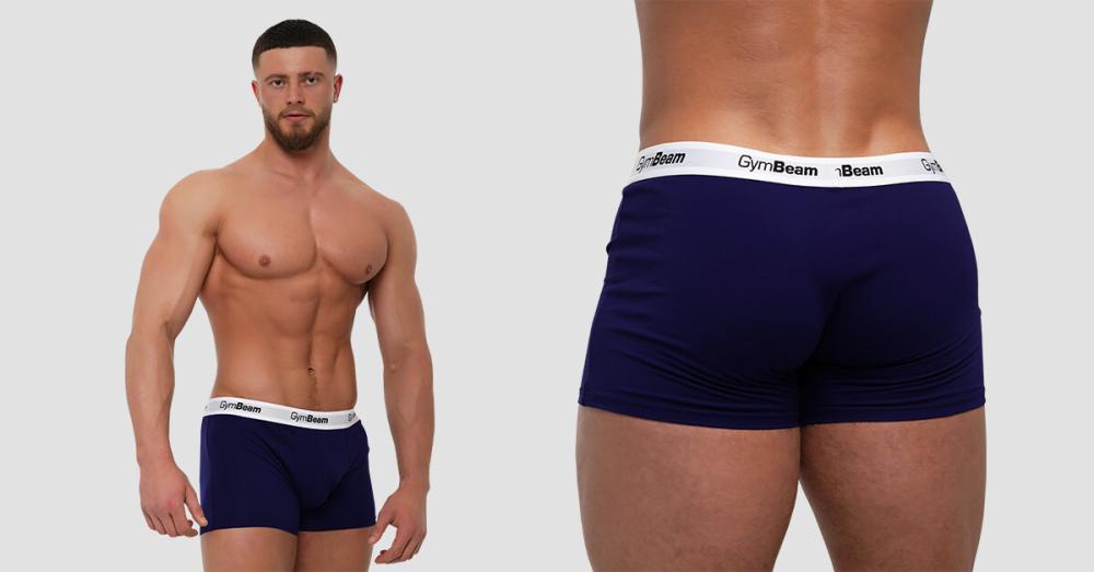 Essentials 3Pack sötétkék boxeralsó - (S) - GymBeam