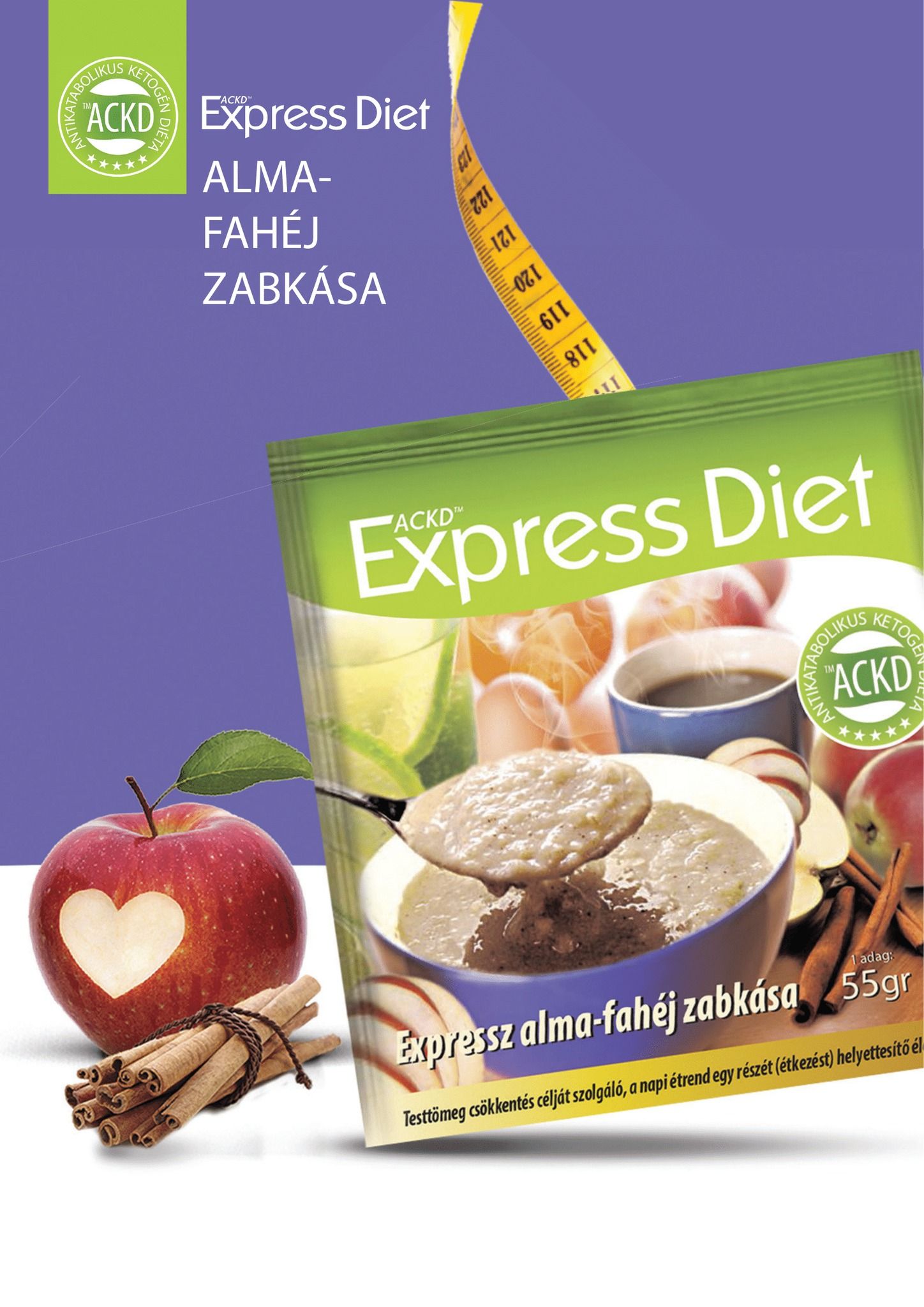 Expressz Diéta - Piros alma - Keleti fahéj zabkása. Zsírégető Antikatabolikus ketogén étel - 1 adag - Natur Tanya Expressz Diéta - Piros alma - Keleti fahéj zabkása. Zsírégető Antikatabolikus ketogén étel - 1 adag - Natur Tanya