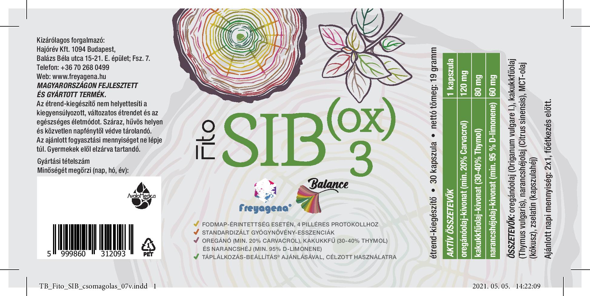 Fito Sib (OX)3 - 30 kapszula - Freyagena Balance