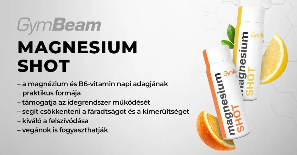 Magnesium Shot - 20 x 60 ml - citrom - GymBeam