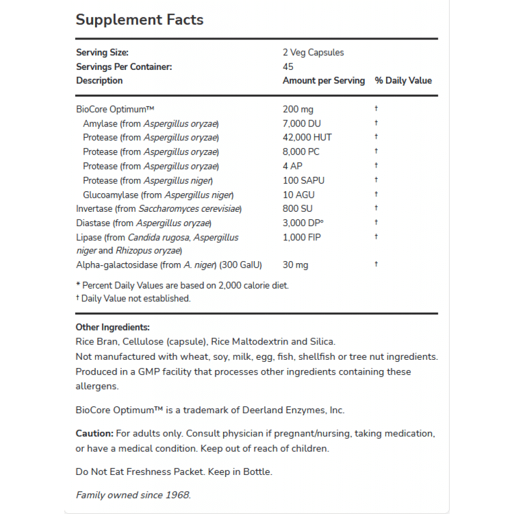 Optimal Digestive System - 90 vegán kapszula - NOW Foods