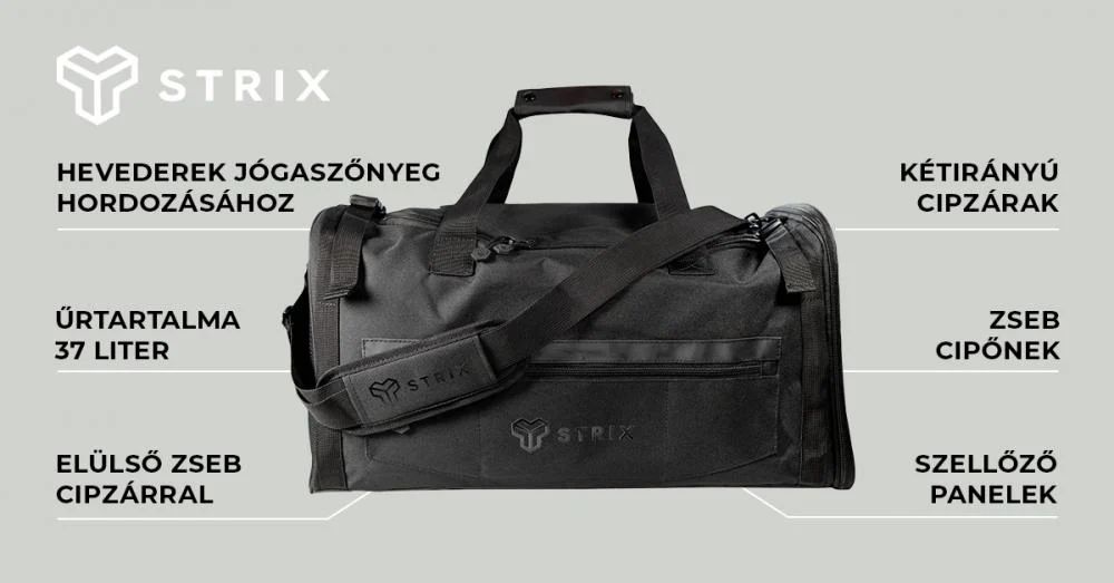 Ultimate Duffle Black sporttáska - STRIX