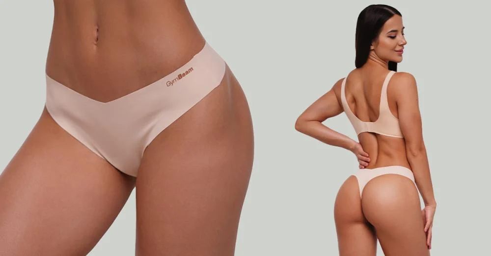 Varrásmentes 3Pack Beige alsónemű szett - XS - GymBeam