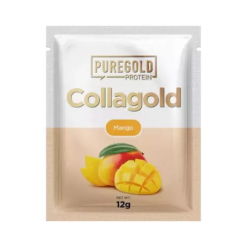 CollaGold Marha és Hal kollagén italpor hialuronsavval - Mango - 12g - PureGold - 