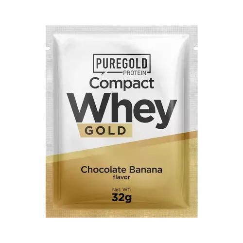 Compact Whey Gold fehérjepor - 32 g - PureGold - banános csokoládé - 