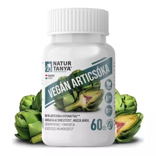 Vegán Articsóka 800 mg - 60 kapszula - Natur Tanya - 