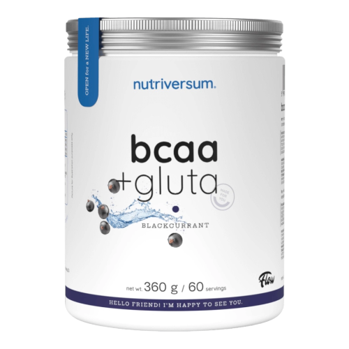 BCAA + GLUTA - 360 g - fekete ribizli - Nutriversum - 