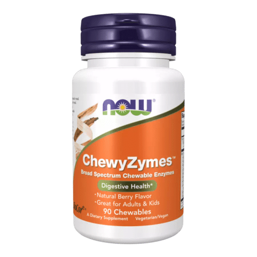ChewyZymes Chewables - 90 rágótabletta - NOW Foods - 