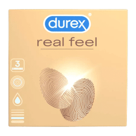 Durex RealFeel óvszer (3db) - latexmentes óvszer