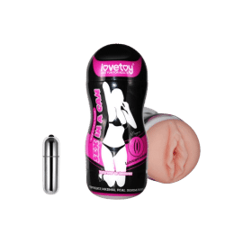 Sex In A Can -Vibrating Vagina Tunnel 1 - Lovetoy - 