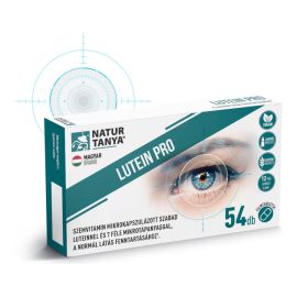 Lutein Pro szemvitamin – mikrokapszulázott szabad lutein + 7 féle tápanyag a látásért - 54 tabletta - Natur Tanya - 