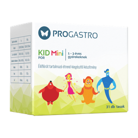 ProGastro KID Mini - Élőflórát tartalmazó étrend-kiegészítő készítmény 0-3 éves gyerekeknek (31 db tasak)