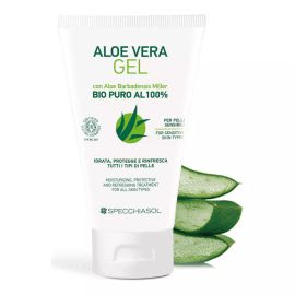 ECOBIO minősítésű 100%-os aloe vera elsősegély gél - 150 ml - Specchiasol - 