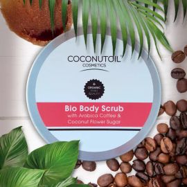 Bio Testradír Arabica kávéval &amp; Kókuszvirágcukorral - 80 ml - Coconutoil Cosmetics - 