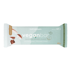 Vegan Protein Bar - 48 g - csokoládé-kókusz -Nutriversum - vegán csokoládébevonattal