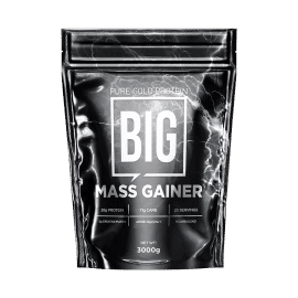BIG-Mass Gainer tömegnövelő italpor - vanília 3000g - PureGold - 