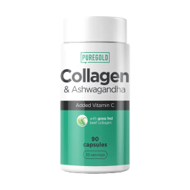 Collagen &amp; Ashwagandha étrend-kiegészítő - 90 kapszula - PureGold - 