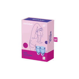 Menstruációs kehely szett - Feel Confident - kék - 2db - 