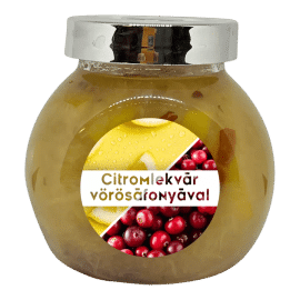 Citromlekvár vörösáfonyával - 190 ml - Tündérnektár - 