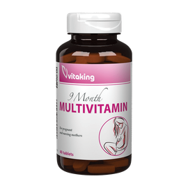 9 Hónap Multivitamin - 60 tabletta - Vitaking - 26-féle értékes összetevőt tartalmaz