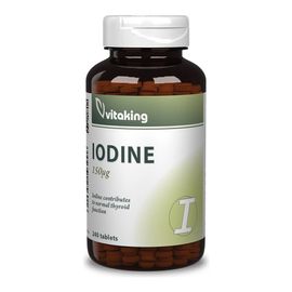 Jód (Iodine) Tengeri Moszatból - 240 tabletta - Vitaking - 