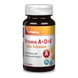 A+D+E Plus Szelén - 30 lágyzselatin kapszula - Vitaking - 
